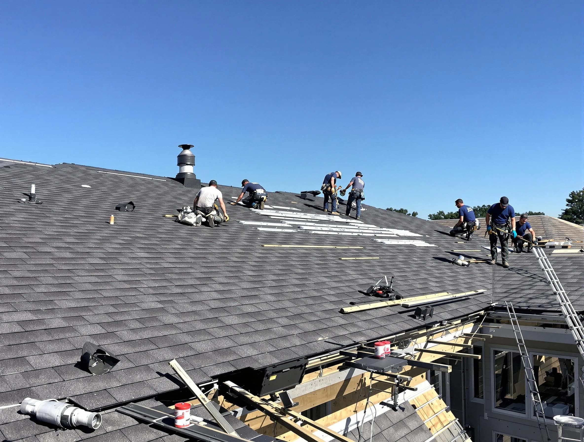 Brecksville Roofing Company experts performing roof installation in Brecksville, OH